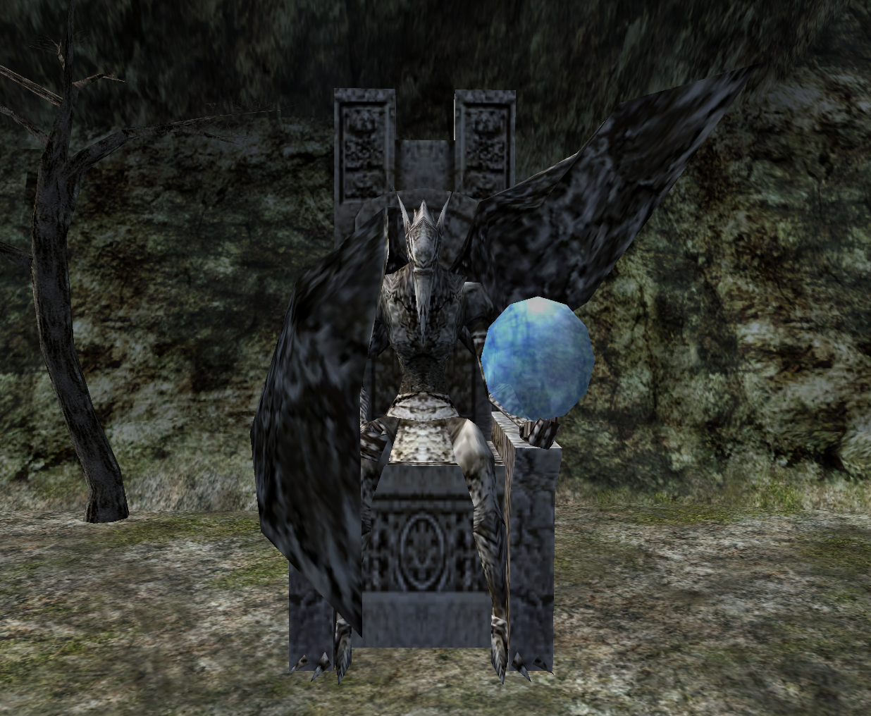 lk2 krasheen mountains bird man statue.png